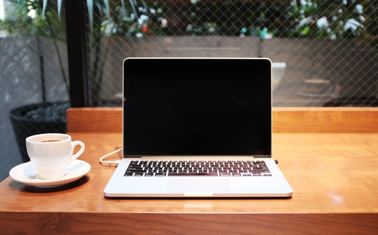 laptop and coffee